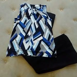 5 for $25 Calvin Klein geometric top
